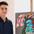 Mladi umetnik Vuk Pantović održao svoju prvu samostalnu izložbu