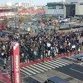 FOTO i VIDEO: Studenti stigli do Promenade – prvo blokada pa 15 minuta tišine