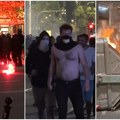 Goreli kontejneri, letele kamenice i baklje! Epilog opštih nereda u Beogradu, 23 osobe privedene