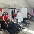 Akcija dobrovoljnog davanja krvi u prostorijama policije u Vranju