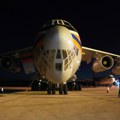 (Foto) Ruski Iljušin, koji će pomoći u gašenju požara u Deliblatskoj peščari, sleteo na aerodrom u Nišu