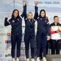 Juniorke Srbije srebrne na Evropskom prvenstvu u trostavu (foto)