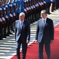 Predsednik Švajcarske u poseti Srbiji: Predsednik Vučić ga dočekao uz crveni tepih i vojne počasti (foto)