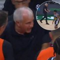 Željko Obradović ušao u teren, ljut na sudije! Odmah im prišao i pokazao prstom - evo šta im je zamerio! (video)