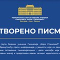 Neformalna grupa bivših đaka Gimnazije: Vlast da saopšti njene stvarne namere