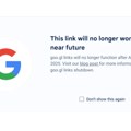 Google gasi svoj alat za skraćivanje URL-ova sledeće godine