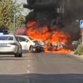 Pet osoba povređeno u stravičnom udesu kod Pančeva u sudaru izgorela dva automobila (foto/VIDEO)