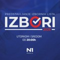 Predstavljanje izbornih lista na N1: Marinika Tepić sa liste "Evropska Srbija", utorak u 20h