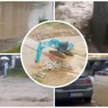 Poplave blokirale saobraćaj na pruzi Beograd-Niš Bujica kod Jagodine nosila automobile, traktore i poljoprivrednu…