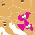 Nova karta Evrope izazvala žustru raspravu: Pogledajte šta su stavili preko Srbije, ljudi gledaju u neverici!