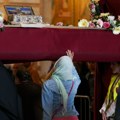 Svečani ispraćaj Pojasa Presvete Bogorodice iz Hrama Svetog Save u manastir Vatoped na Svetoj Gori