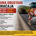 Potpuna obustava saobraćaja od 24. do 25. maja: zbog asfaltiranja zatvara se deonica Arilje – Prilike