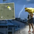 Nevreme stiglo u Beograd, pljusak i grmljavina u prestonici Trasa najjačih oluja biće između ove 2 linije: Moguć i grad…