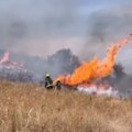 I dalje traje borba sa vatrenom stihijom! Vatrogasci gase vatru u Vinči, nisko rastinje u plamenu! (VIDEO)