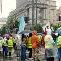 Protest studenta u blokadi i neformalnih grupa prosvetnih radnika ispred Vlade Srbije