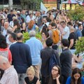 Protest ispred Pravnog fakulteta: Prisustvuje i rektor Beogradskog univerziteta Vladan Đokić
