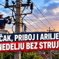 Delovi Čačka, Priboja i Arilja u nedelju bez struje