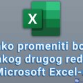 Kako promeniti boju svakog drugog reda u Microsoft Excel-u