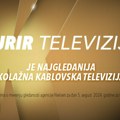 Kurir televizija nastavlja dominaciju u gledanosti kolažnih kablovskih televizija u Srbiji