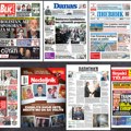 Naslovne strane današnjih novina: Prelistavanje štampe za četvrtak, 22. maj 2025. godine