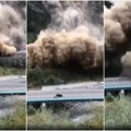 VIDEO Opasna oluja koja je stigla u Hrvatsku napravila haos u Italiji: Kiša izazvala zastrašujuć odron, snimljen trenutak…