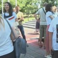 Protest ispred zgrade Rektorata u Novom Sadu