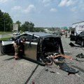 Cybertruck prepolovljen u jezivom sudaru: Prizor šokirao i spasioce FOTO/VIDEO