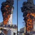 Vatra progutala soliter za manje od minuta: Drama u Rusiji: U stravičnom požaru zgrada izgorela kao da je šibica