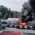 Велики пожар у Ћациленду: Куља црни дим ВИДЕО