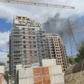 Požar u blizini bivšeg FMP-a, gori zgrada u izgradnji