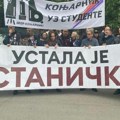 Ispred Centralnog zatvora skup podrške Mariji Vasić