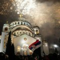 Liturgija i doček Srpske Nove godine ispred Hrama Svetog Save