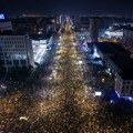 AFP: U novosadskoj noći srpska omladina traži slobodu i pravdu