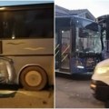 Sudar dva autobusa u Zemunu, prednji delovi vozila smrskani - povređene tri osobe