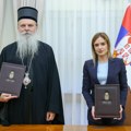 Milica Đurđvić Stamenkovski i mitropolit Teodosije potpisali sporazum o podršci ugroženima na KiM
