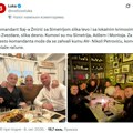 Komadant SAJ-a Žmirić snimljen sa ljudima iz podzemlja