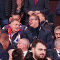 Vučić na stadionu u Leskovcu prisustvuje utakmici Srbije i Švajcarske u Ligi nacija