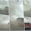 Tornado prevrtao kamione na auto-putu! Nakon 40 stepeni, Franucuskom tutnji snažno nevreme: Prizor je neverovatan, pogledajte…