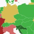 Nova karta Evrope izazvala burne reakcije: Sada je Srbija u zelenom, a Zapad u crvenom, evo zašto