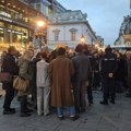 Gradska čistoća pokušala da skine transparent studenata sa Fakulteta likovnih umetnosti