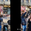 Protest studenata ispred novosadskog suda, buka i celofan traka sa natpisom „Ruke su vam krvave“ (VIDEO)