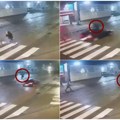 Uznemirujuće! Jeziv snimak iz Bijeljine! Auto pokosio pešaka na pešačkom prelazu, bacio ga 20 metara