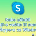Kako učiniti emoji-e većim ili manjim u Skype-u za Windows
