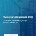 Počinje isplata naknade štete putnicima turističke agencije „Barcino tours“ d.o.o.