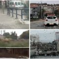 Ekstremno nevreme napravilo haos u Hrvatskoj Plove šahtovi po poplavljenim ulicama, saobraćaj u kolapsu (video)