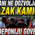Opsadno stanje kod Sjenice: Građani blokirali ulazak kamiona na deponiju goveđak