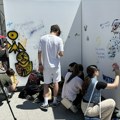 Otvaranje instalacije If walls could tell na platou kod Gimnazije