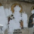 Белом бојом преко српских светитеља, оскрнављена и плоча Милици Ракић