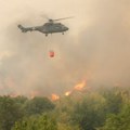 Šumski požar nadomak sela Borovec, blizu područja pod zaštitom unesko