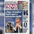 "Nova" piše: Vučićev „tigar od papira“ upao u mišolovku stranih službi